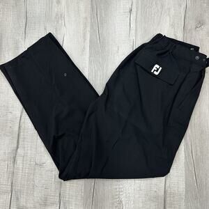 FootJoy DryJoys Tour XP Pants Mens Large Black Golf Rain Waterproof Windproof